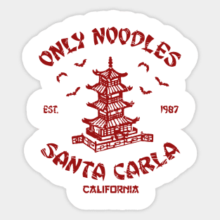 Noodles santa carla Sticker